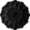 Ekena Millwork Durham Ceiling Medallion (Fits Canopies up to 4 1/4"), Hand-Painted Black Pearl, 31"OD x 1 1/2"P CM31DUBPS - alternate 1
